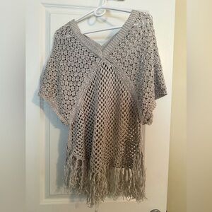 Michael Stars Gray V-Neck Sweater